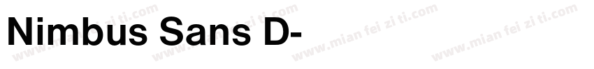 Nimbus Sans D字体转换